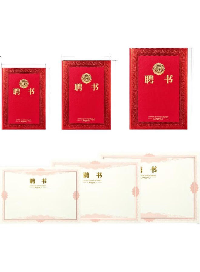 Dsb (Disbi) [10-Pack] 8K Appointment Letter, Appointment Book Cover, Company Employee Award Certificate, Plain Medal Style 10-Pack (With 20 Inner Pages) 050822 - Image 3