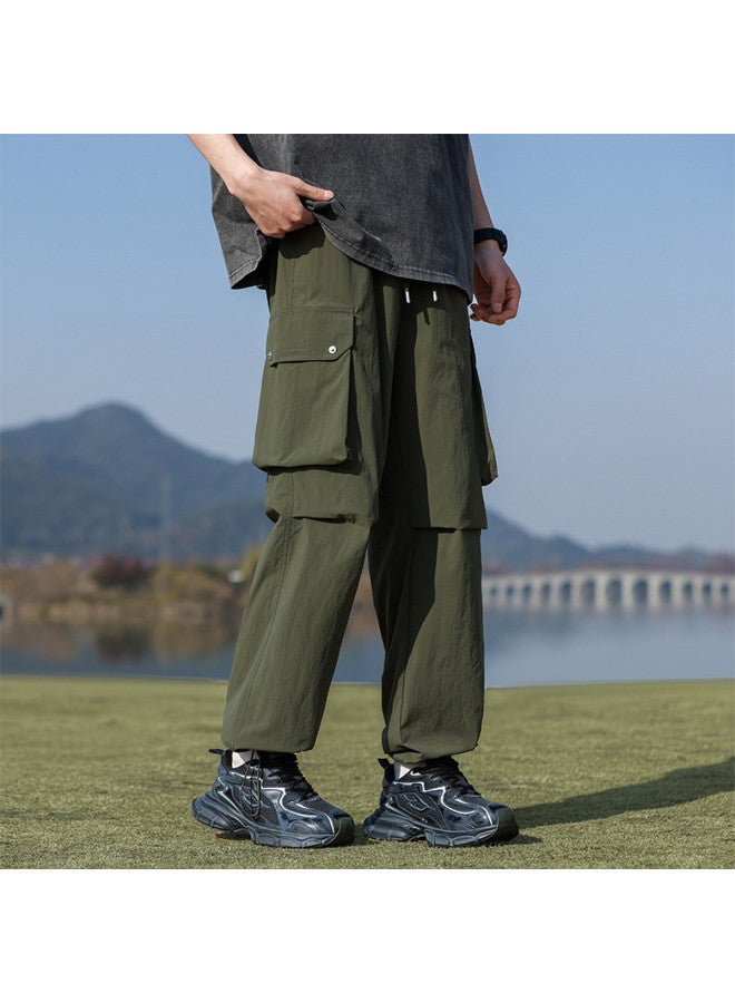 Flying in the snow Outdoor Simple Fashion Sports Unisex Cargo Straight Leg Pants 2025 New Style - Image 3