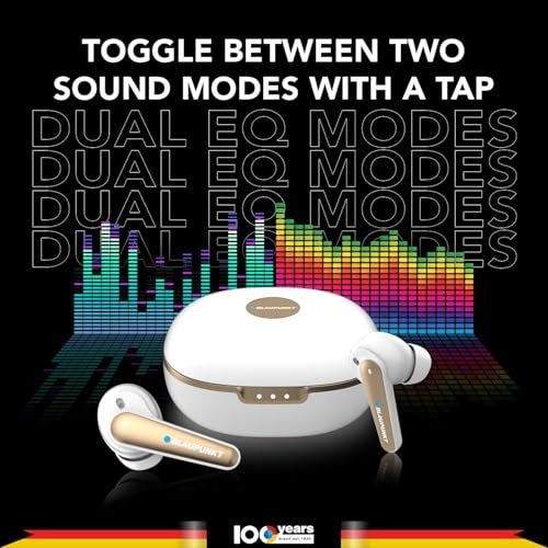 Blaupunkt BTW300 Xtreme Moksha Maxbuds (2025) – True ANC, 700mAh Battery, Quad AI Mics, Crispr ENC, Blink Pair, Dual Pairing & Dual EQ for Deep Bass & Premium Wireless Audio (White) - Image 4