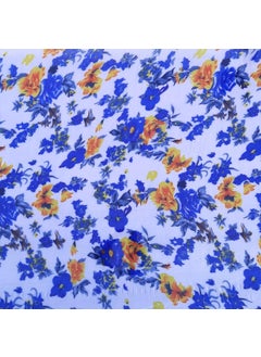MAHIRA POLYGLOBAL LLP MAHIRA Polypropylene Gate Sheet Car Parking Sheet Grill Sheet Gate Covering Sheet Balcony Safety Sheet Privacy Sheet Blue Flowers Printed Design UV Resistant 4 feet x 15 feet  - Image 4