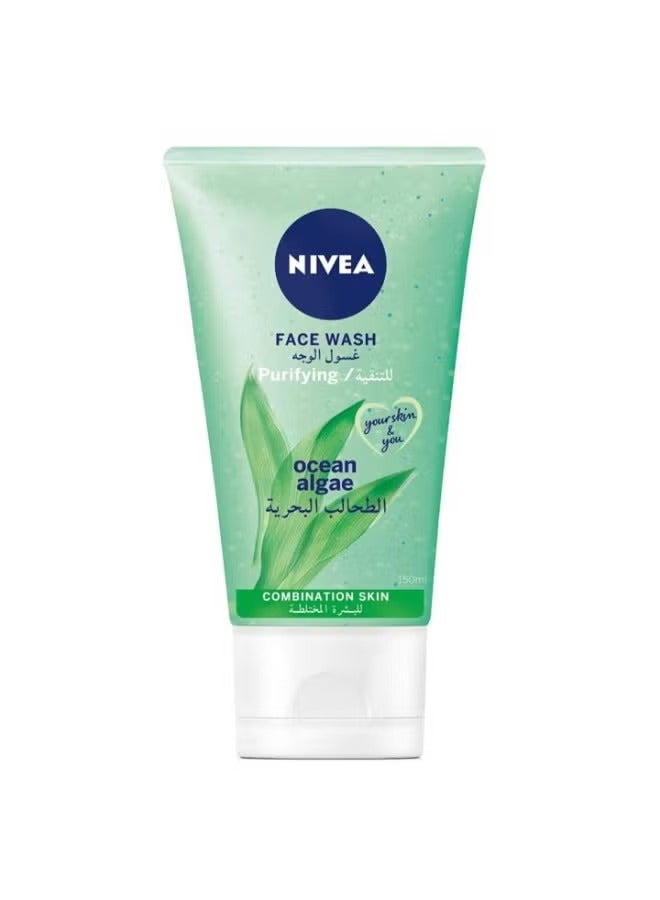 Nivea 3 packs Nivea Purifying Face wash With ocean Algae For Combination skin 150 Ml - Image 3