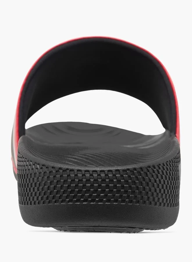 Lee Cooper Men's Logo Print Slip-On Slides