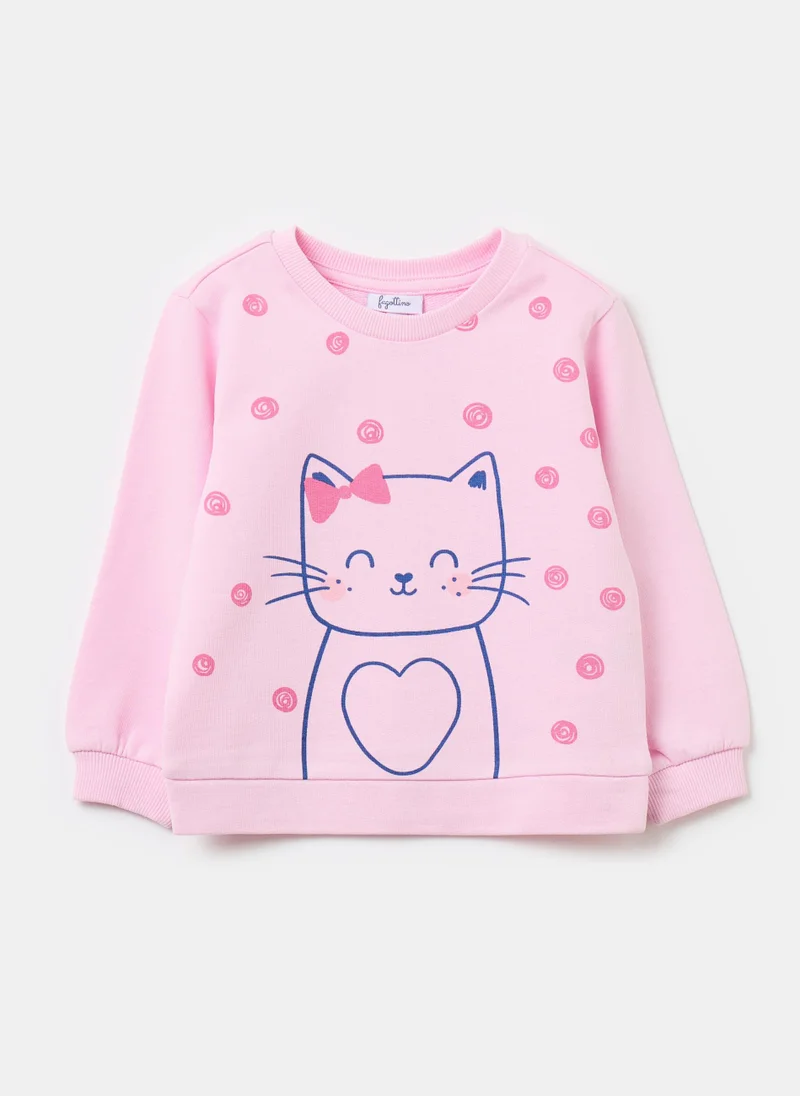 Ovs French terry sweatshirt with print