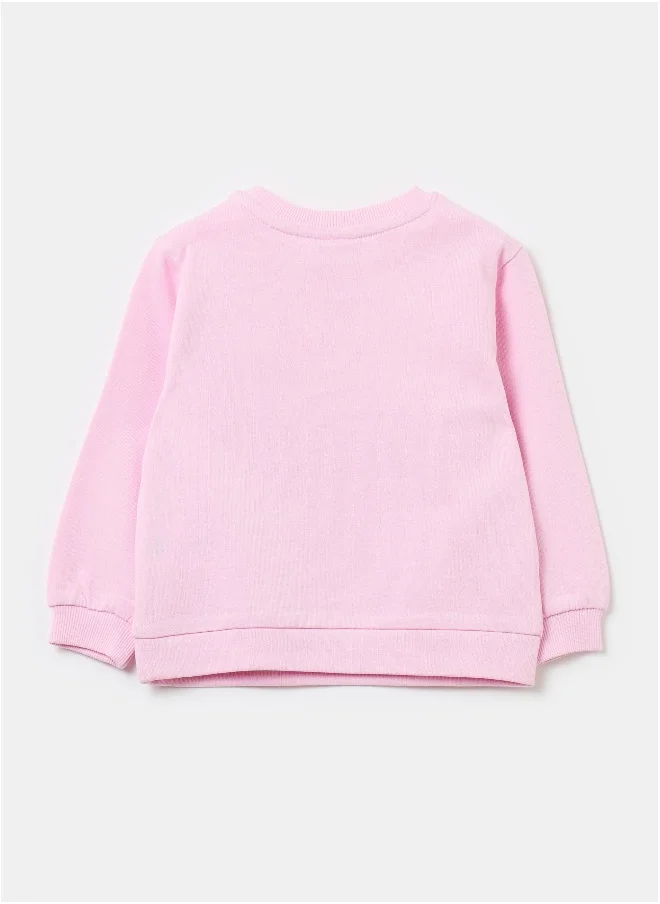 او في اس French terry sweatshirt with print