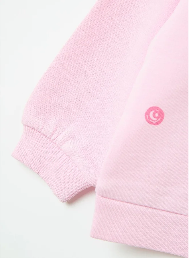 او في اس French terry sweatshirt with print
