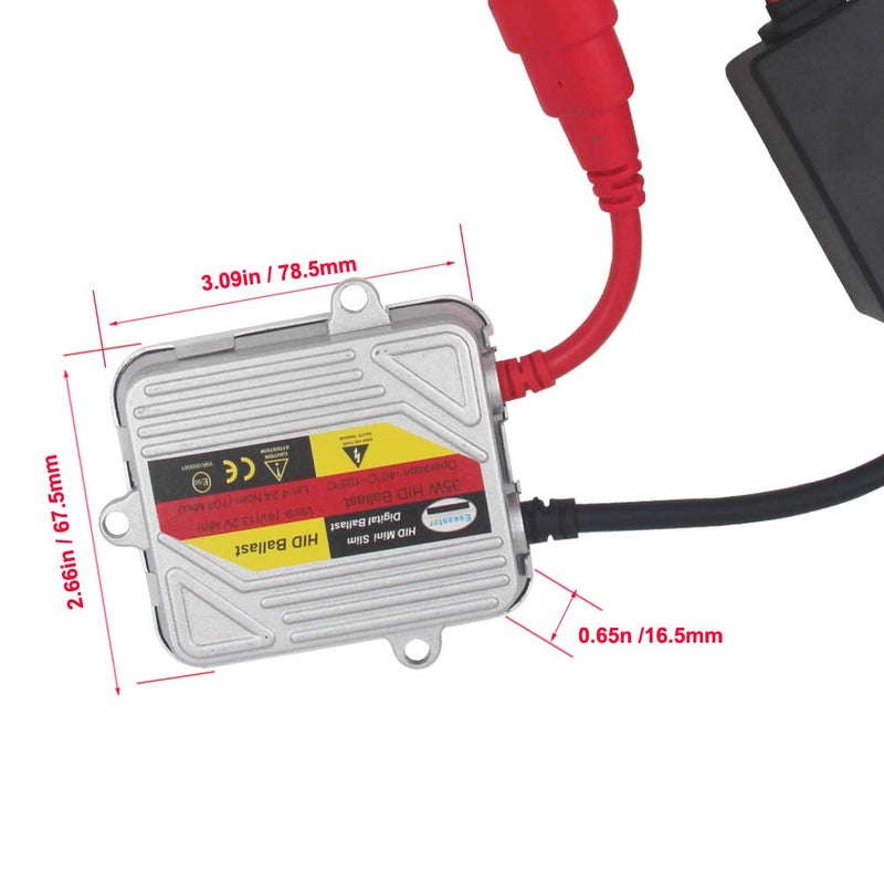 Generic Eseastar 9005 HB3 HID Conversion Kit with 2 6000K Xenon White Bulbs and 2 35W 12V Ballasts  - Image 2