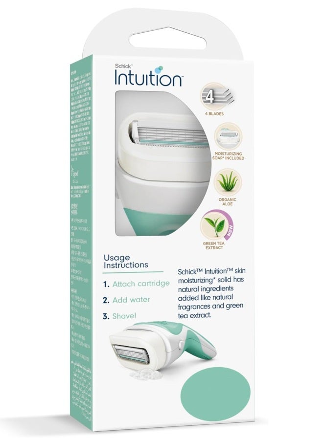 schick Intuition Sensitive Care Kit, with Organic Aloe and Green Tea Extract - Image 2