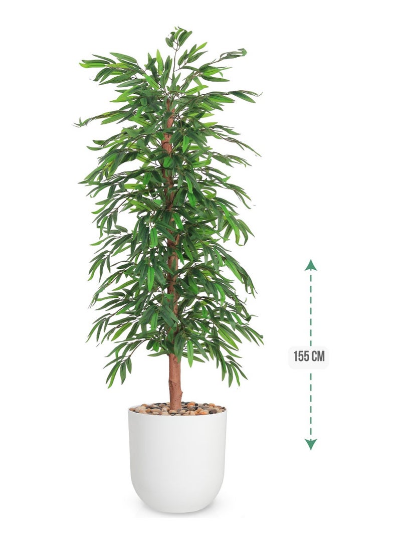 تالا شجرة زينة بامبو صناعية بارتفاع 155 سم - لمسة خضراء عصرية لديكور منزلك ومكتبك - Image 2