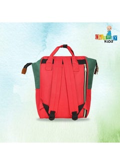Chinmay Kids Baby Diaper Backpack For New Born Baby Mother;Mom Stylish Polyester Organizer Bag For Casual Travel Outing & Traveling (Blue Red 16 X 9.5 X 7.5 In)  - Image 5