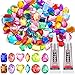 anezus 120PCS Craft Jumbo Jewels Large Sequins with 2 Pack B7000 Jewelry Glue Flat Back Craft Gems Rhinestones for Pirate Fake Gemstones for Fabric Clothing Craft Decoration - Image 2