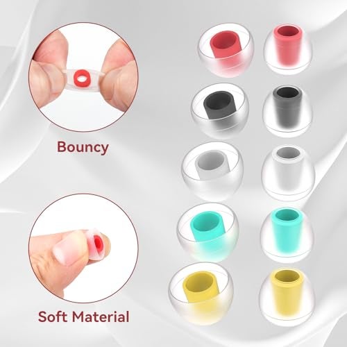 Kinboofi 5 Pairs KBEAR 07 Ear Tips, KINBOOFI KZ ZS10 PRO Silicone IEM Eartips Earbuds for KZ ZST ZS10 PRO X AS10 AS24 ZSN ZSN PRO X ZSN PRO ZS10 PRO2 TANGZU WAN'ER CCZ DC02 DC01-PRO Wired Headphone（S/M/L） - Image 5