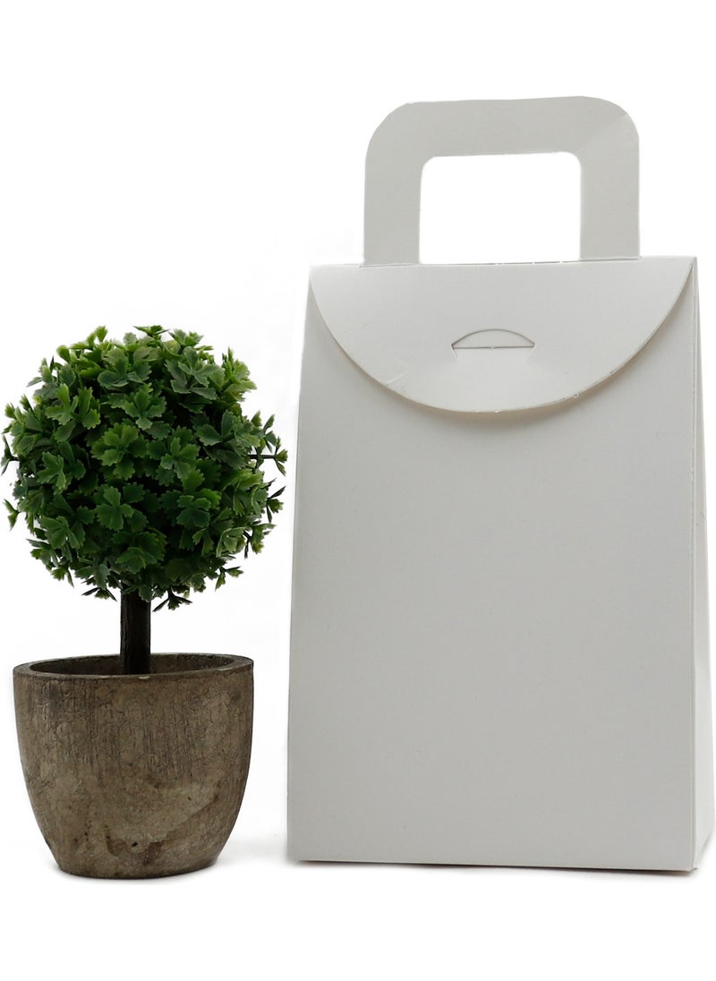 Repro Design - White 10 x 15 x 5.5 cm Large Size Bag Model Gift, Henna Snack Box 20 Pieces - Image 1