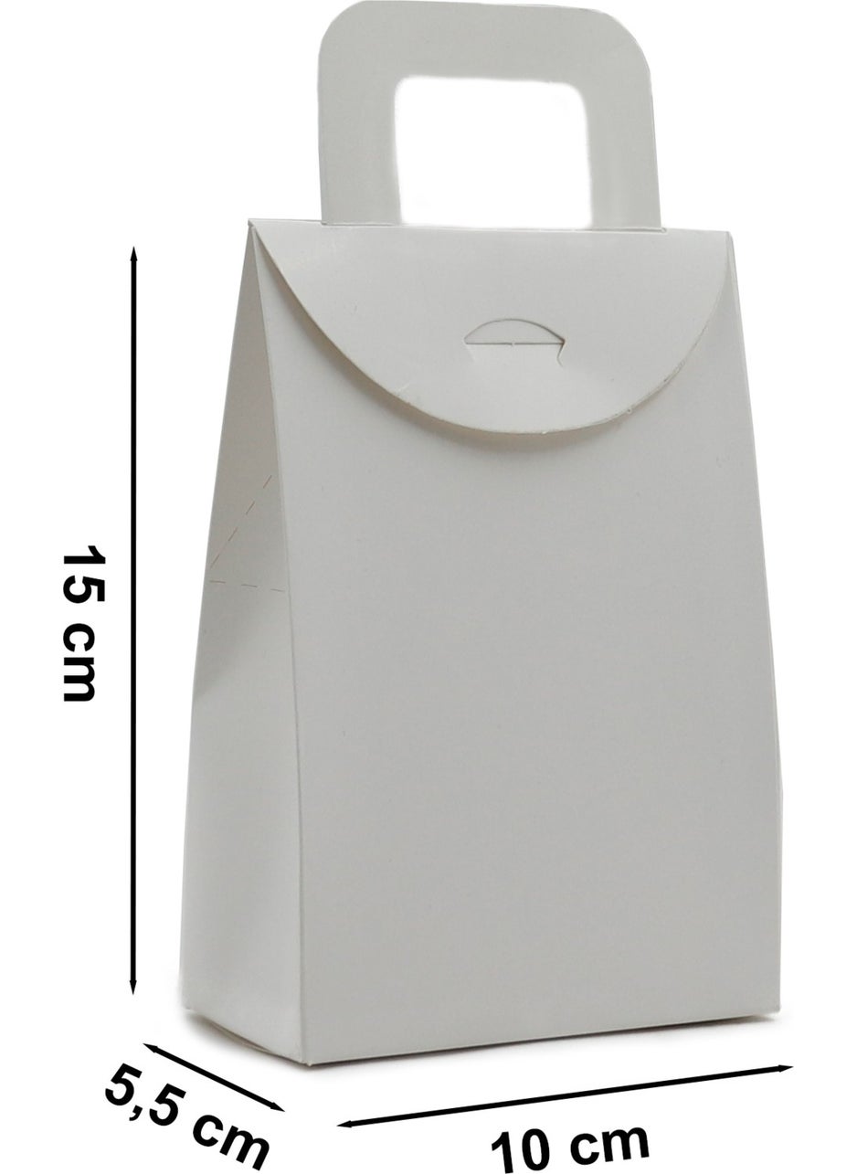 Repro Design - White 10 x 15 x 5.5 cm Large Size Bag Model Gift, Henna Snack Box 20 Pieces - Image 1
