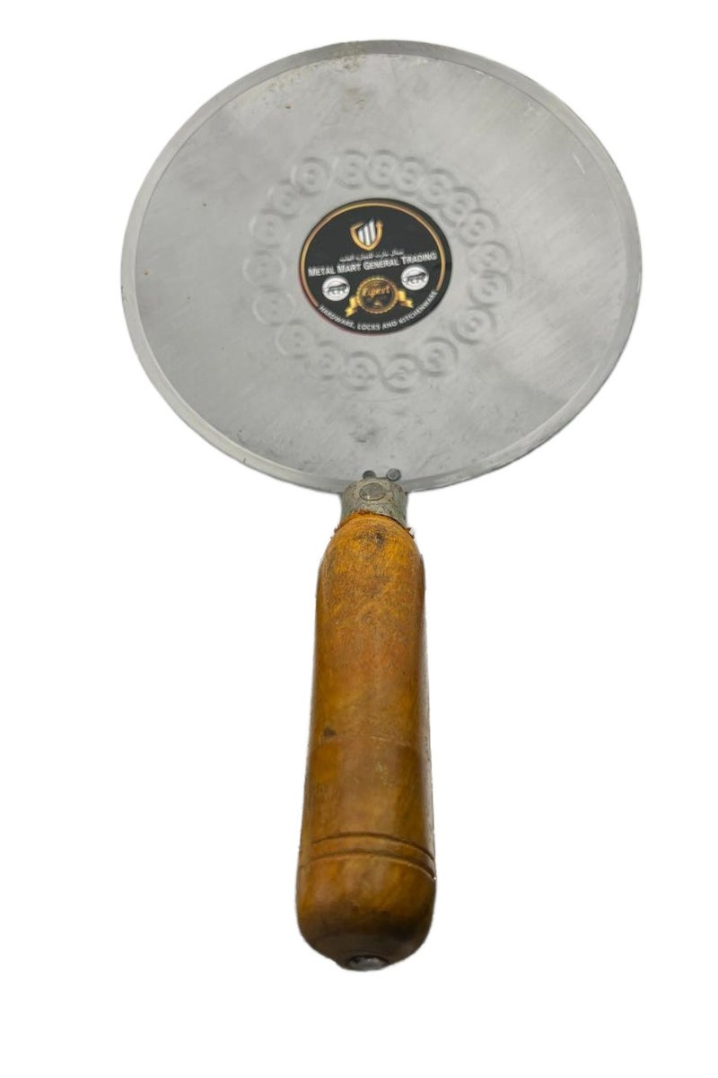 Traditional Pure Iron Roti Tawa 10 inch with Wooden Handle weight 1 Kg - Image 1
