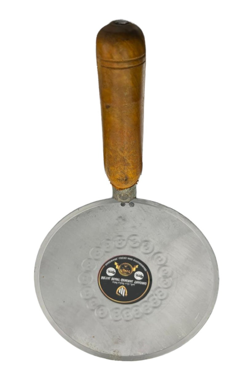 Traditional Pure Iron Roti Tawa 10 inch with Wooden Handle weight 1 Kg - Image 3