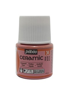 Pebeo Ceramic Ceramic Paint 34 Pink  - Image 2