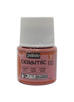 Pebeo Ceramic Ceramic Paint 34 Pink  - Image 1