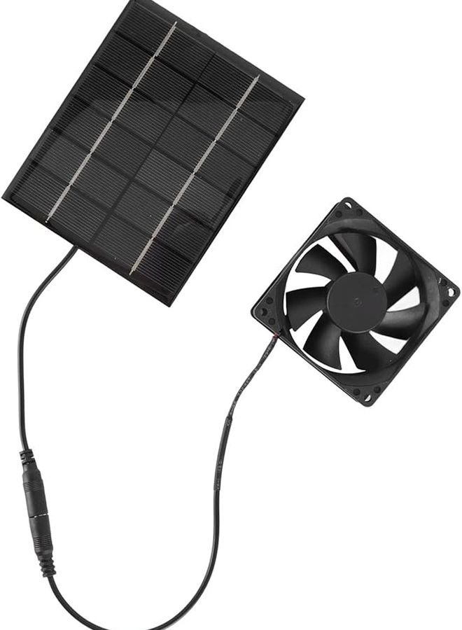 مجموعة مروحة شفط شمسية 12 فولت 10 واط لتهوية بيوت الدجاج والصوبات الزراعية - Image 1