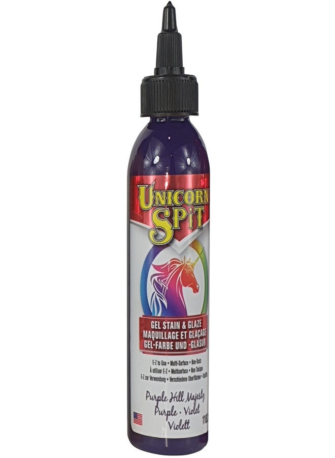 Unicorn SPiT 5770009 Gel Stain and Glaze, Purple Hill Majesty 4.0 FL OZ Bottle - Image 1