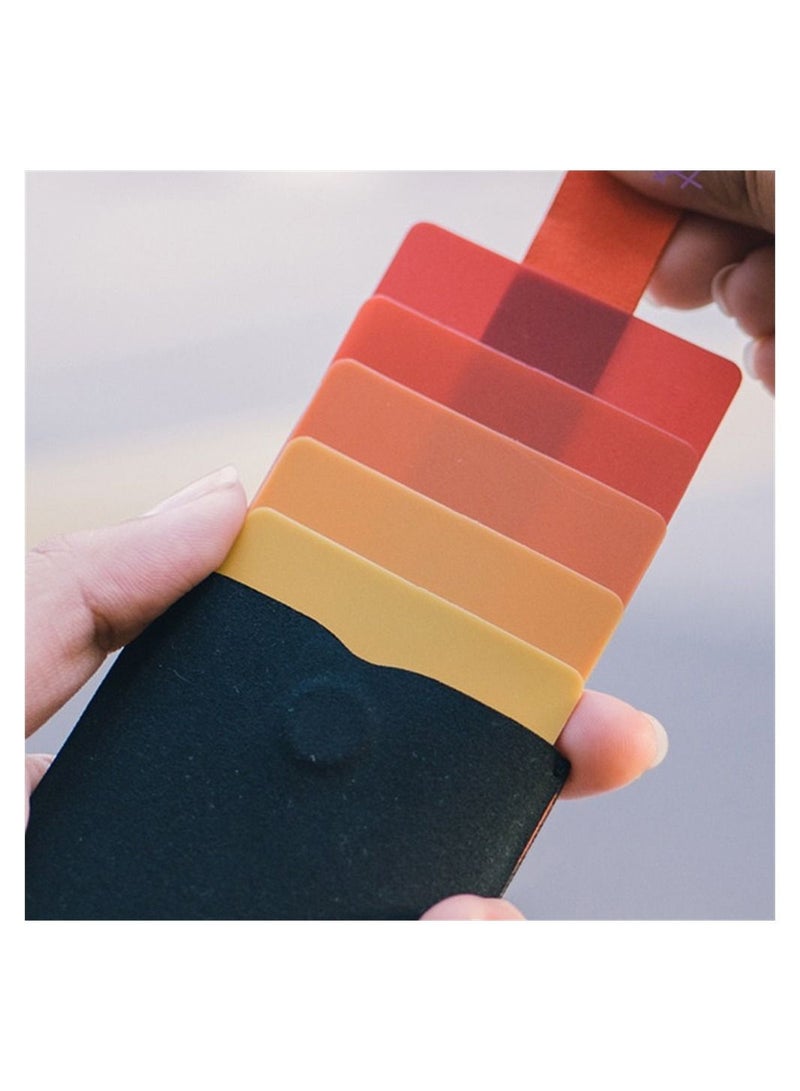 محفظة بطاقات ائتمان رفيعة للغاية ومغلفة ومتعددة البطاقات، صغيرة الحجم، باللون الأسود - Image 2