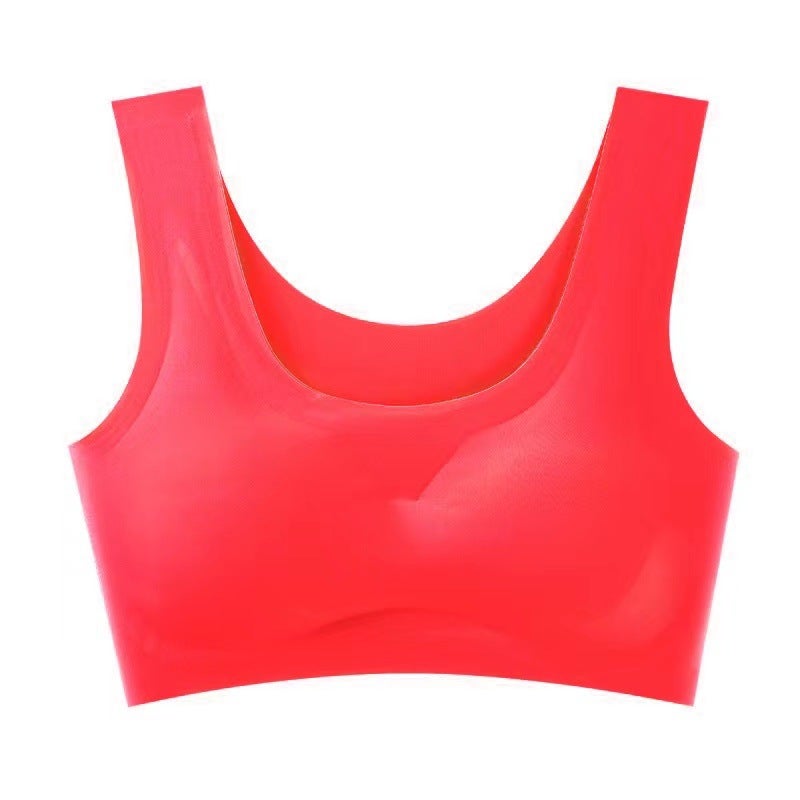 Seamless Ice Silk Sports Bra Yoga Crop Tank Sky Blue  - Image 5
