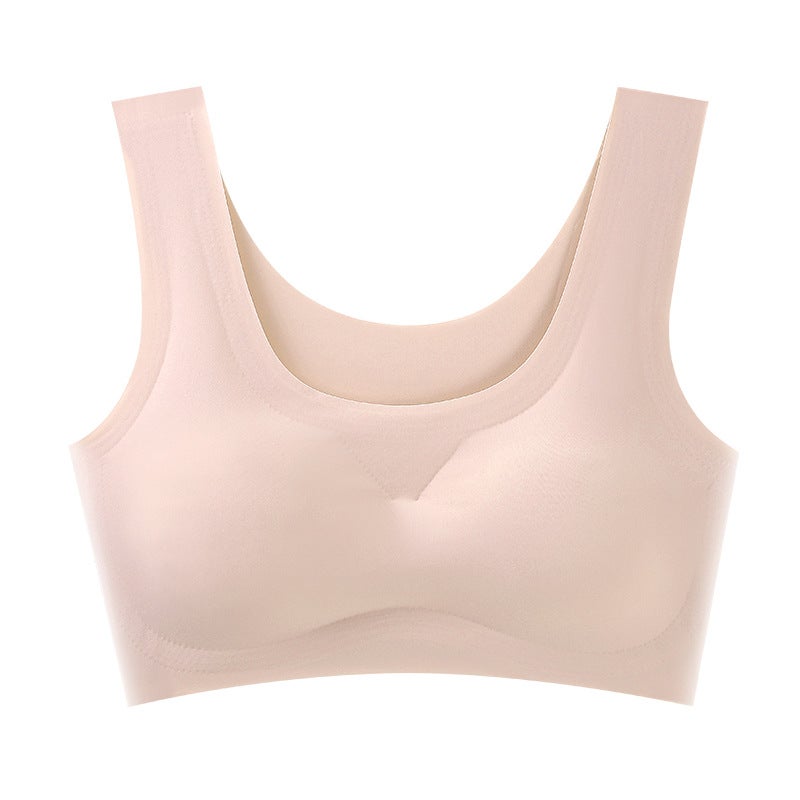 Seamless Ice Silk Sports Bra Yoga Crop Tank Sky Blue  - Image 2