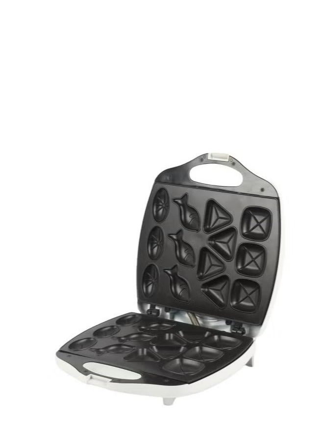 Home Master Electric Cake and Biscuit Maker HM-326 – 1400W Power, Non-Stick Surface for Preparing Multiple Shapes - Image 2