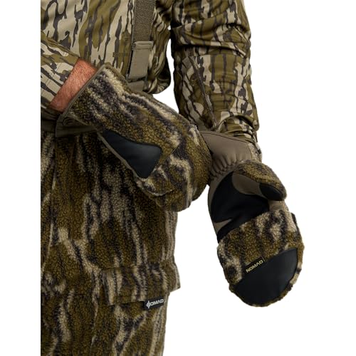 Nomad Mens Cottonwood VX3 Flip Mitten, Warm and Durable Hunting Gloves with Flip-Back Design and Insulated Protection, Mossy Oak Bottomland Camo, Large/X-Large - Image 1