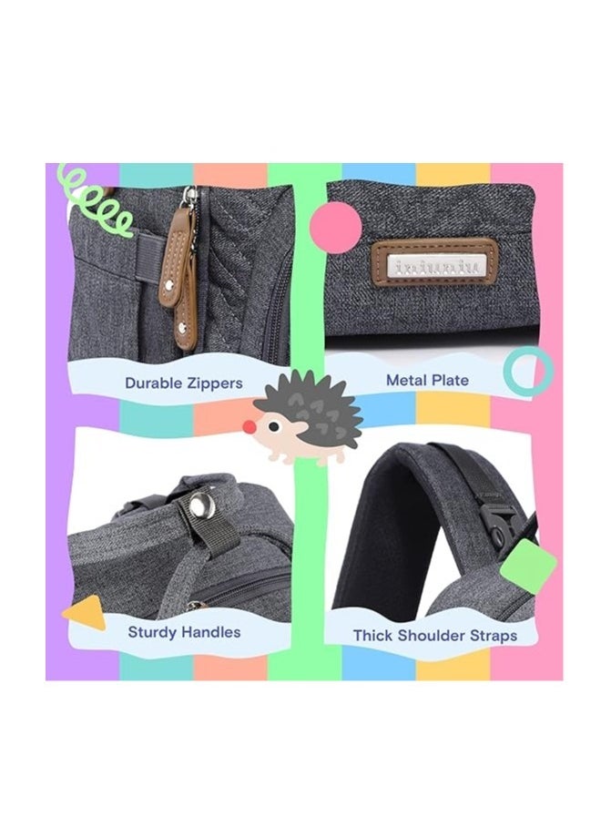 Diaper Bag Backpack, iniuniu Large Unisex Baby Bags for Boys Girls…