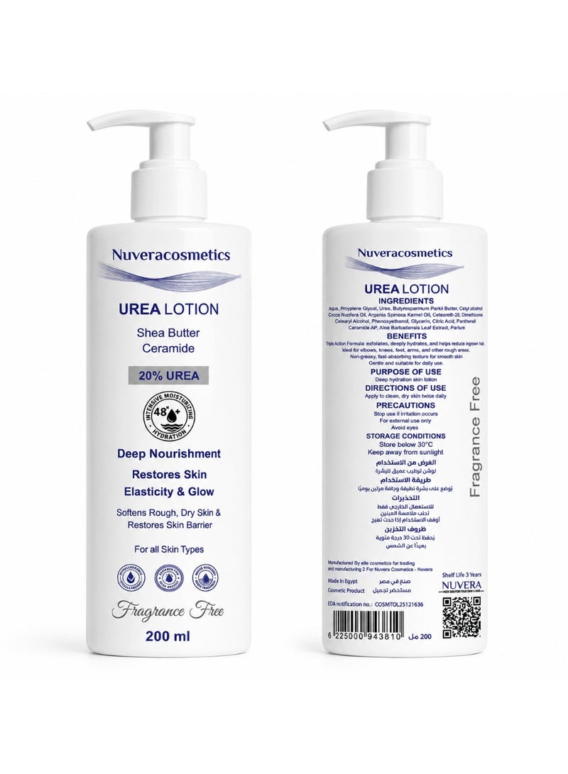 Nuvera Urea Lotion Fragrance Free 200ml
