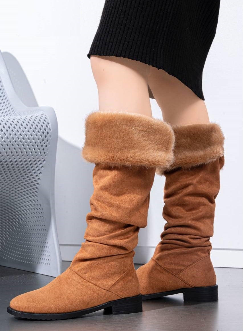 Knee-HighL Matrial Suede - HavanLB-9