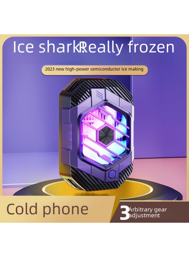 2023 Semiconductor Mobile Phone Cooler X65 Ice Cooling Device 3 Levels Power Back Clip Magnetic Suction Fast Cooling-Color:FS05 Dual-purpose Standard  - Image 2