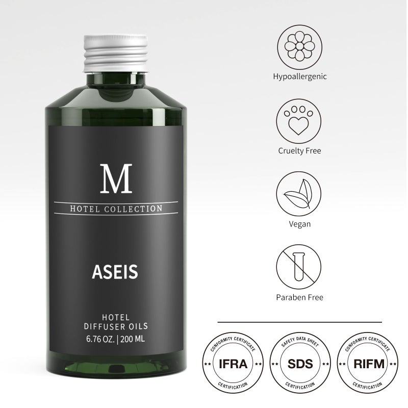 MISIJI Hotel Collection Diffuser Oil- 6.76 Fl Oz/200ML-ASEIS,Luxury Essential Oils for Diffuser Refill & Machines,Bigger Bottle, Bolder Aroma, Longer Lasting - Image 5