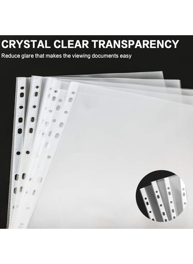 PANDRI Sheet Protectors, Clear Heavy Duty Plastic Page Protectors Shee (SheetProtectors-1000Pack) - Image 5