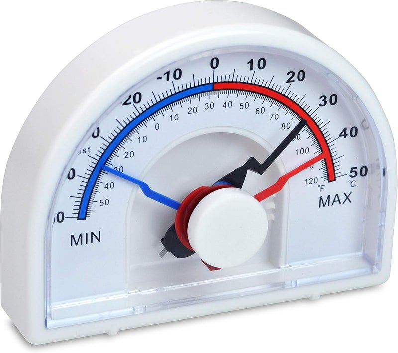 SP Scienceware SP Bel-Art, H-B DURAC Bi-Metallic Min/Max Thermometer; -30 to 60C (-20 to 140F) (B61301-0300) - Image 1