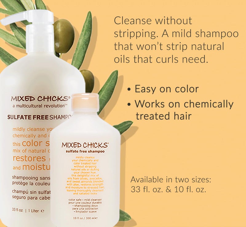 Mixed Chicks Sulfate-Free Shampoo for Colored & Chemically Treated Hair, 10 fl.oz. - Image 3