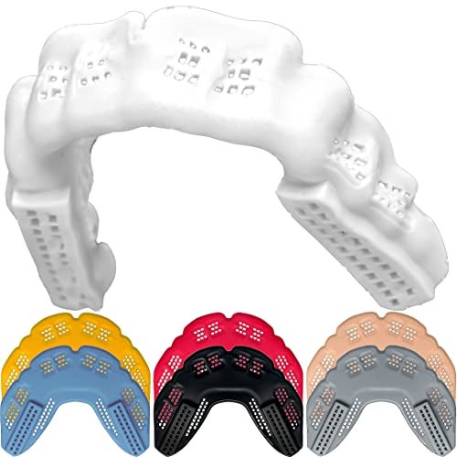 Bulletproof Mouthguards Bulletproof: World’s Thinnest Most Breathable Mouthguard is 3X Stronger! BJJ Lacrosse Football Basketball MMA Wrestling Hockey Rugby Boxing Men Sports Mouth Guard Grinding Teeth Adult Youth Braces - Image 1