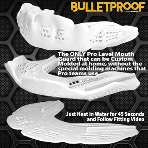 Bulletproof Mouthguards Bulletproof: World’s Thinnest Most Breathable Mouthguard is 3X Stronger! BJJ Lacrosse Football Basketball MMA Wrestling Hockey Rugby Boxing Men Sports Mouth Guard Grinding Teeth Adult Youth Braces - Image 3