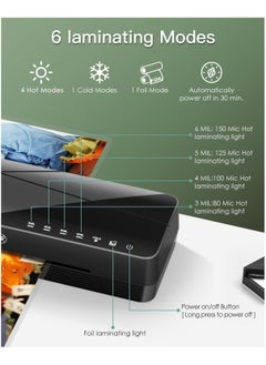 SYOSI SYOSI A3 Laminating Machine Set - Hot and Cold Thermal Laminator 13 Inches with Laminating Sheets, 5-in-1 Lamination Machine with 6 Laminating Modes and Auto-Off for Home Office School  - Image 2