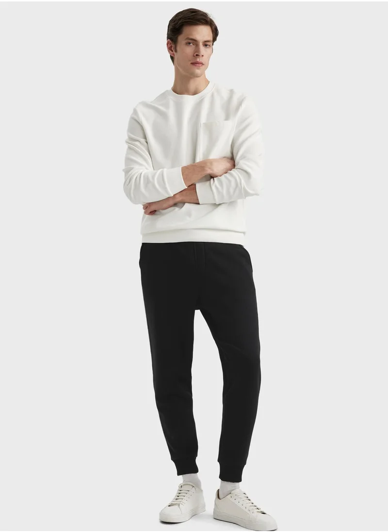 ديفاكتو Regular Fit Stretchy Leg Thick Sweatpants