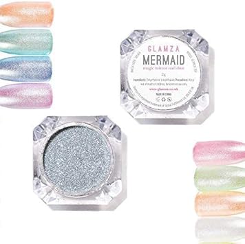 Mermaid Magic Mirror Nail Dust Powder Effect Magical Glitter Sparkle 2g