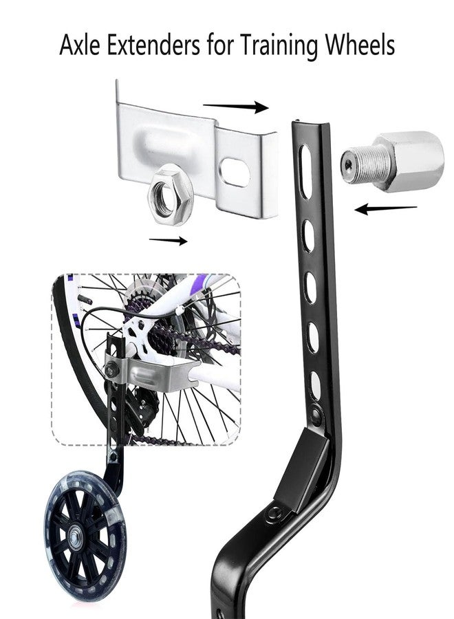 YTKD Axle Extenders for traiing Wheels,Stabiliser Extension Bolts for 12,14,16,18,20,22,24inch Kids Bike/Mountain Bike - Image 3