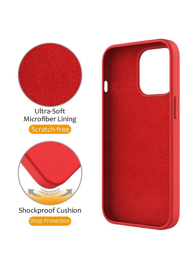 اس-توب جراب لهاتف iPhone 12 Pro Max مصنوع من السيليكون السائل المغناطيسي MagSafe مع حامل حلقي - Image 4