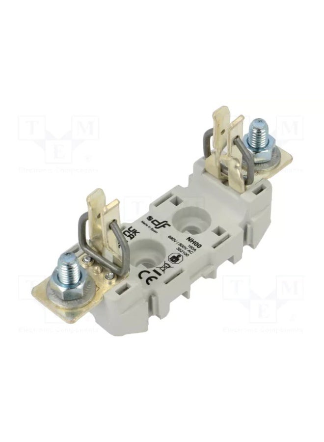 DF Set of 3 NH00 Fuse Base 1 Pole Rail Fixing Screw Type 690V 160A Industrial Fuse Holder Model 352100 - Made in Spain - Image 4