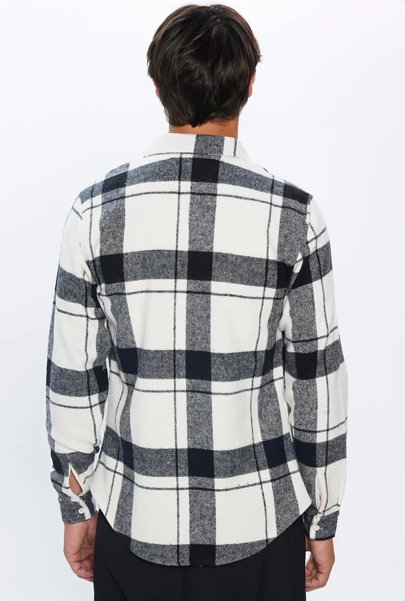 Tudors Men's Slim Fit Slim Fit Lumberjack Plaid Winter Shirt