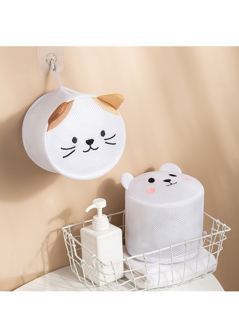 Generic 4pcs Laundry Bag Underwear Bra Wash Bag Embroidered Cartoon Underwear Home Thickened  - Image 2