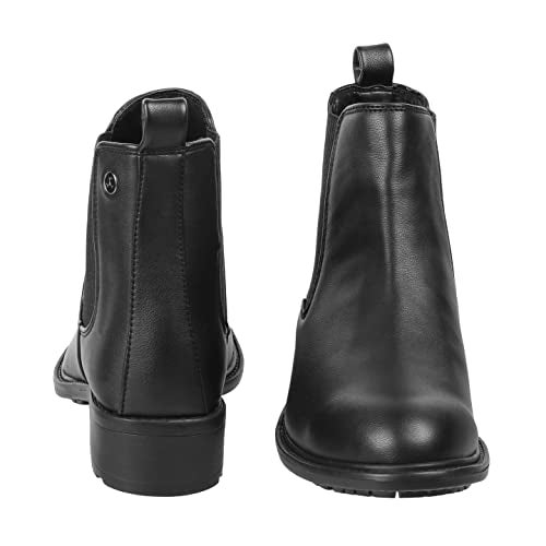 Mochi Women Black Leather Ankle Boot UK/6 EU/39 (31-88) - Image 5
