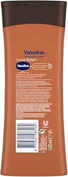 Vaseline Cocoa Bundle Set Contains Vaseline Cocoa Radiant Body Lotion 400ml Vaseline Cocoa Radiant Body Gel Oil 200ml and 6 Tins of Vaseline Lip Therapy With Cocoa Butter Petroleum Jelly 20g - Image 3