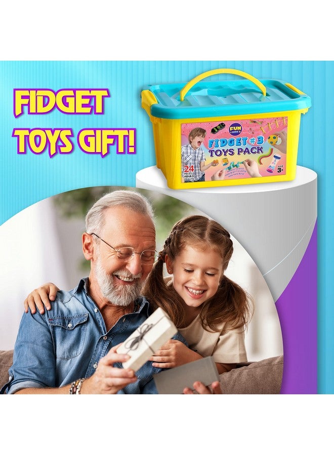 FUN KIDZ طقم ألعاب فidget هدايا للأطفال من 3-12، ألعاب حسية من Funkidz للأولاد والبنات من عمر 7-12 للأطفال المصابين بالتوحد في صندوق تخزين محمول غامض - Image 4