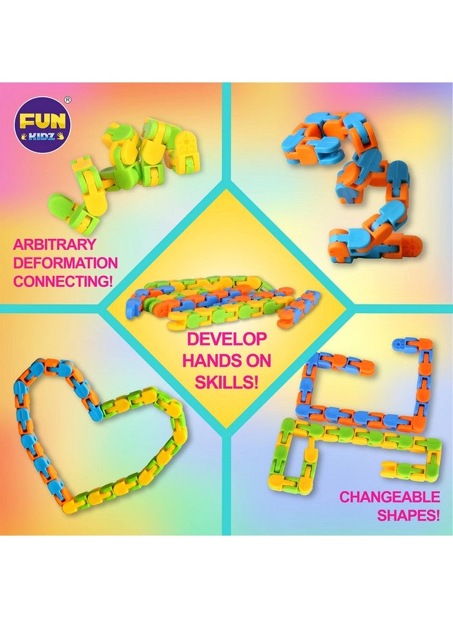 FUN KIDZ طقم ألعاب فidget هدايا للأطفال من 3-12، ألعاب حسية من Funkidz للأولاد والبنات من عمر 7-12 للأطفال المصابين بالتوحد في صندوق تخزين محمول غامض - Image 3